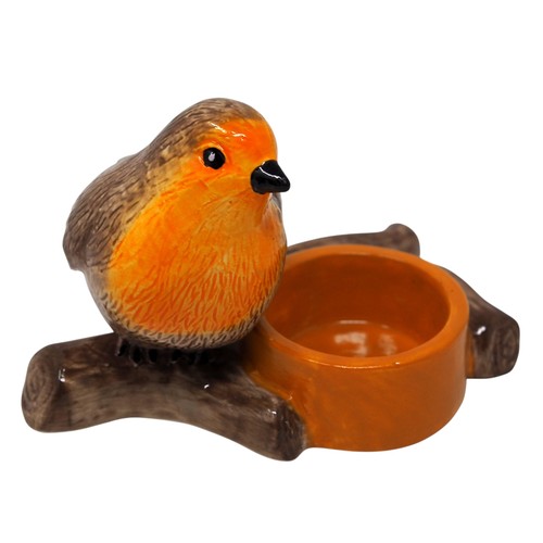 Ceramic robin tealight - robin,