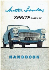 AUSTIN HEALEY SPRITE MkIV ORIG. 1967 OWNERS INSTRUCTION & MAINTENANCE HANDBOOK