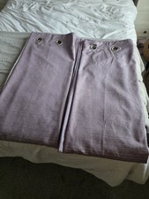 Mauve Eyelet Curtains 66 Inch