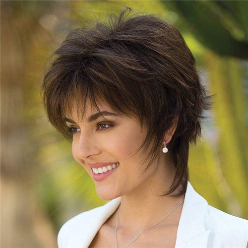 Grey hair wigs short - hair,