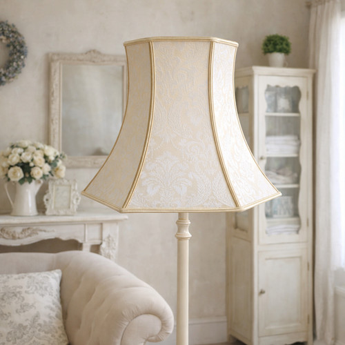 Vintage damask lamp - vintage, shade