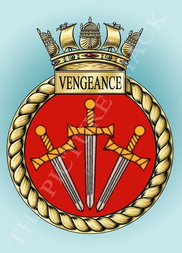 Hms vengeance crest metal - vengeance,