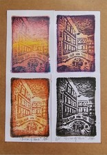 Original x 4 ACEOs monoprints