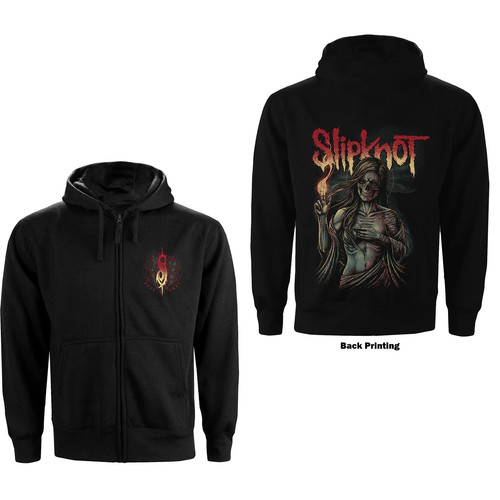 Slipknot zipped hoodie burn - zipped, hoodie: