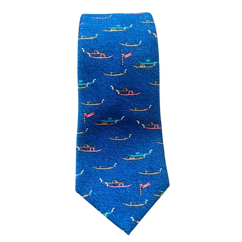 Bvlgari silk tie blue - silk, gondola