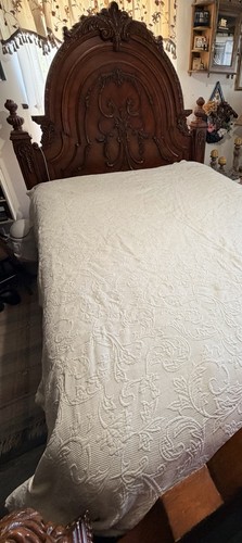 Vintage white matelasse - vintage,