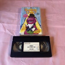 BARNEY THE PURPLE DINOSAUR SING ALONG LIVE IN NEW YORK VHS VIDEO