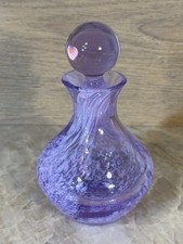 Caithness Glass Perfume Bottle with Stopper Blue/Purple