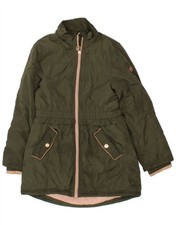 MICHAEL KORS Girls Padded Coat 10-11 Years Khaki Polyester BP01