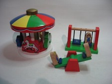 PLAYGROUND CAROUSEL  for Wooden Train / Railway Track Set ( fits Brio Thomas )