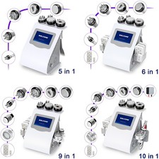 5/6/9/10 in 1 Cavitation RF 40K Body Slimming Sculpting Facial Beauty Machine UK