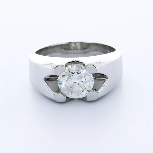 Solid platinum single stone - solid,