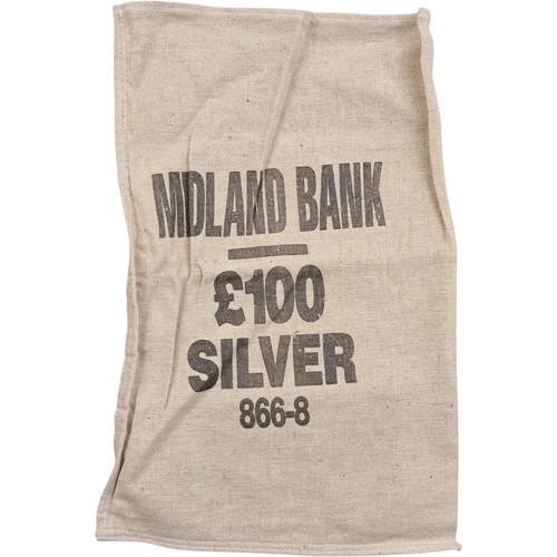 Midland bank money bag - bank,