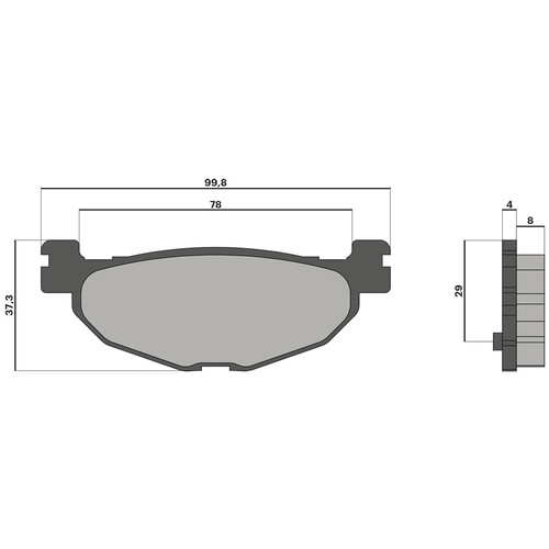 Malossi sport rear brake pads - rear,