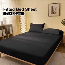 Solid Color Bed sheet with King Size Mattress Fitted Sheet Cover with Elastic