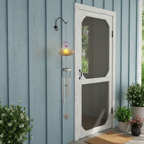 Solar wind chime light golden - chime,