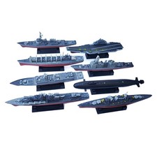 8 Pieces 4D Aircraft Carrier Toy Model DIY Assemble Models for Girls Kids