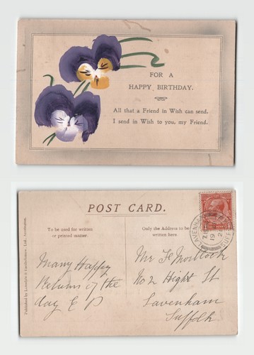 Postcard birthday greeting - postcard,