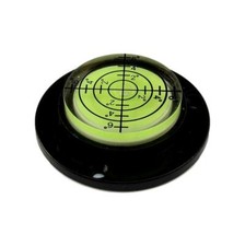 Spirit Level 50mm x 10mm Bubble Black Angle Clear Mini Round Leveller Bullseye