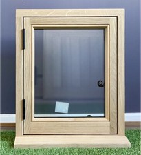 Oak Wood Hardwood Window Flat Pack 450mm x 550mm Self Assembly Unassembled