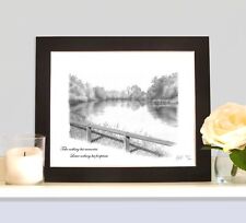 REDMIRE POOL Mounted Art Print