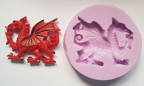 Welsh dragon silicone mould - silicone,