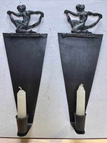 Vintage art deco pair - of, wall