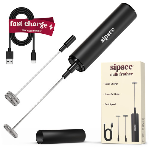 Sipsee milk frother usb - milk, usb-c
