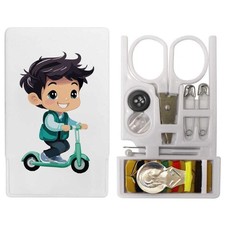 'Boy Riding A Scooter' Mini