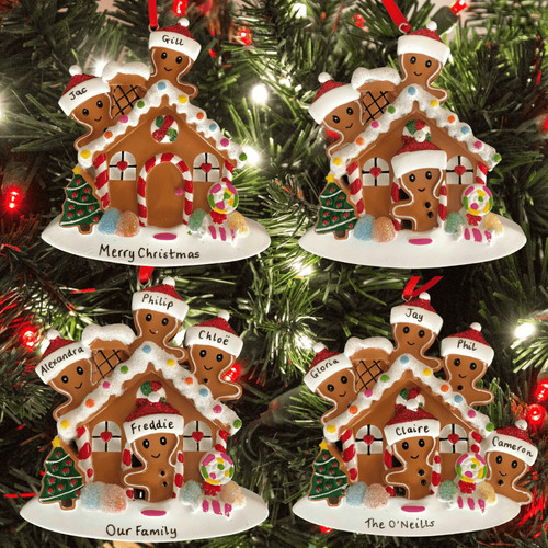 Personalised gingerbread house - personalised,