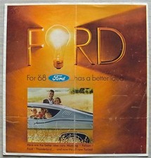 FORD Range LF USA Car Sales Brochure 1968 9/67 Torino Falcon Mustang Wagon