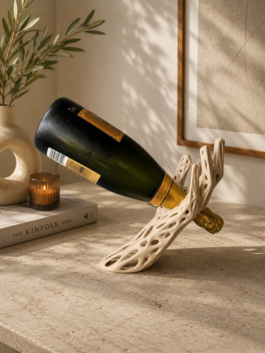 Sculptural bottle holder - sculptural,
