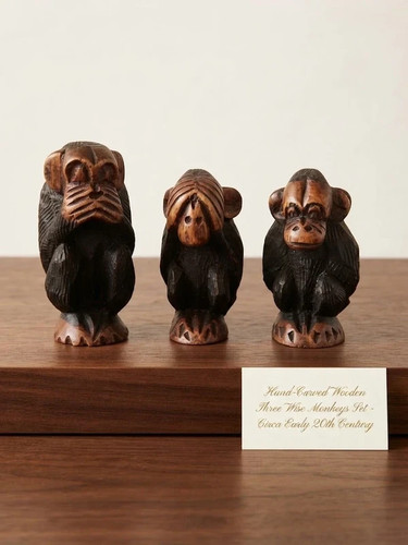 Vintage hand carved wooden - vintage, hand-carved