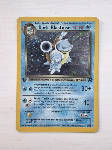 Dark blastoise 1st - blastoise, 3/82