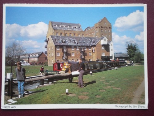 Postcard hampshire river wey - postcard,