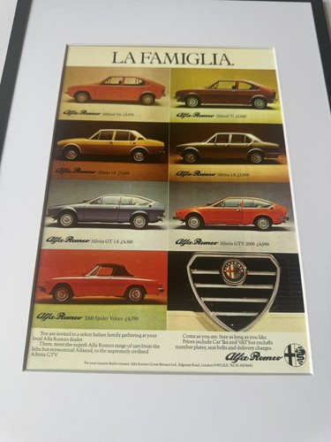 New framed print alfa romeo - new,
