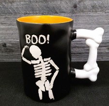 Halloween Skeleton Bones Coffee Mug Ceramics Tea Cup 21oz 621ml by Blue Sky