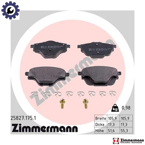 Brake pad set disc - brake,