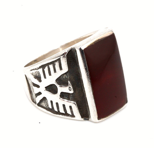 Men ring vintage 925 silver - men's,