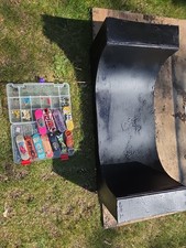 Mixture Of Tech Deck With A Homemade Half pipe