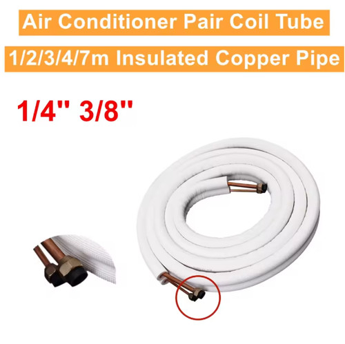 Insulated copper pipe set - insulated, ac