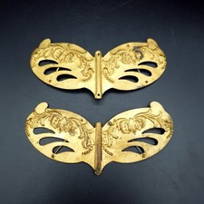 Antique brass art nouveau sash - art,