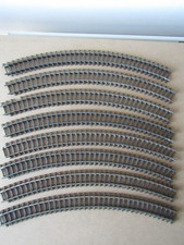 8  x   Vintage  Triang  R.485  Curve Track    steel     OO Gauge