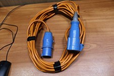 ORANGE CARAVAN EXTENSION LEAD 15M 240V WITH 16A PLUG AND SOCKET CAMPING HOOK UP