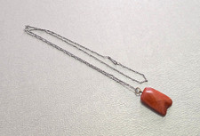 Vintage Scandinavian 830 Silver Amber Necklace