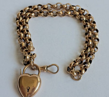 ANTIQUE 9CT ROSE GOLD DOUBLE