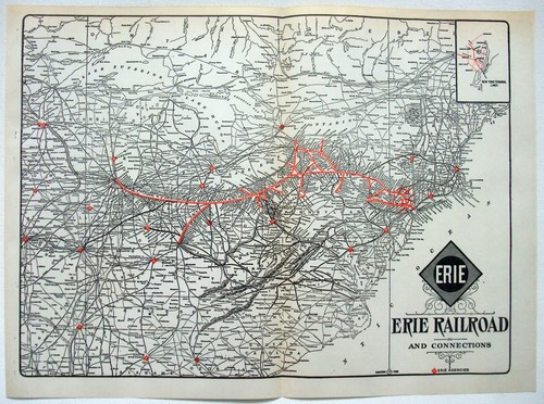 Erie railroad original 1933 - -,