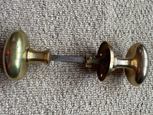 Antique brass door knobs - brass,