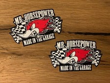 2x horsepower garage sticker hotrod sticker USA V8 old school cult vintage 878