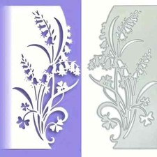 🇬🇧 LILY OF THE VALLEY BORDER EDGE METAL CUTTING DIE CARD MAKING SCRAP-BOOKING